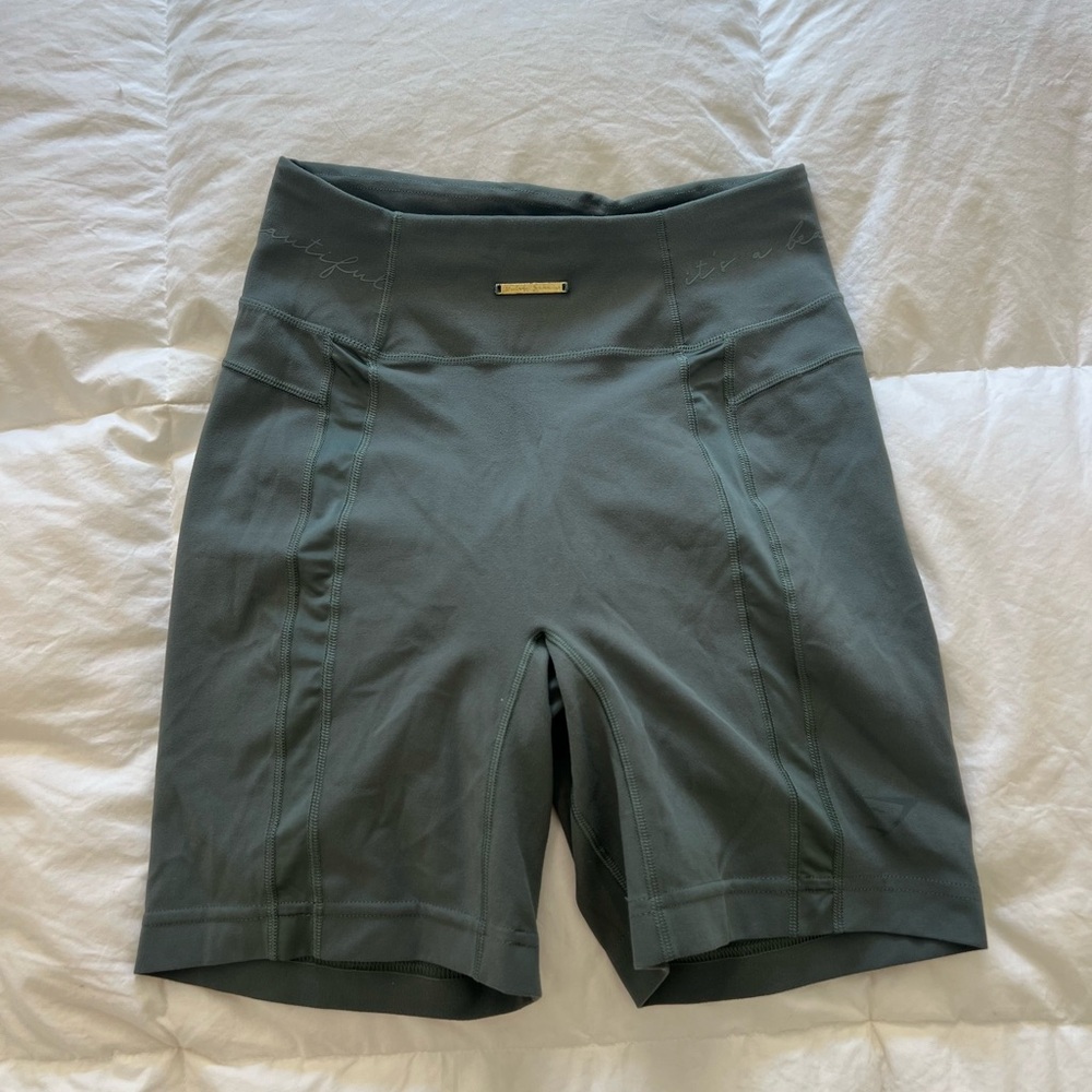 Gymshark Green Athletic Shorts Performance Fit